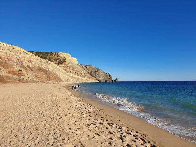Walking the beach at Praia da Luz
