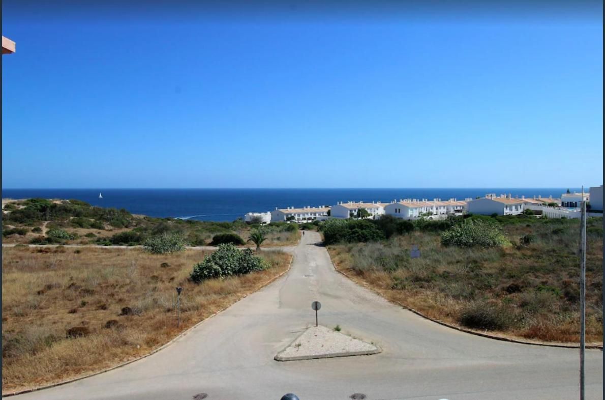 The road from the St James resort down towards the sea at Luz